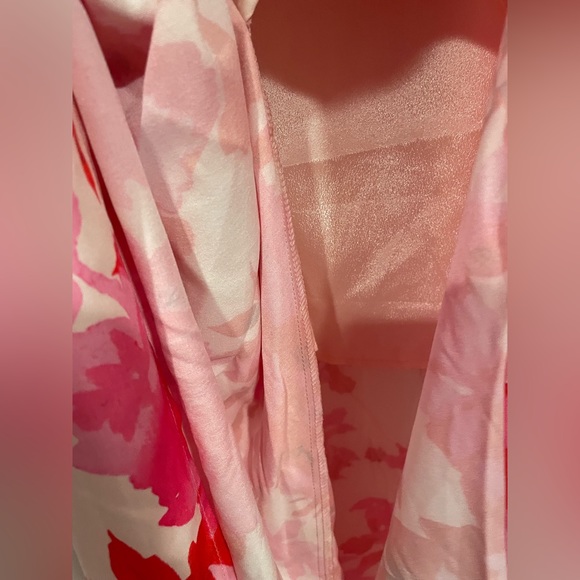 NWT Style State Pink Floral Print Midi  dress with Asymmetrical hem Size:8 - Picture 3 of 13